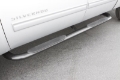 Picture of Lund 99-13 Chevy Silverado 1500 Ext- Cab Body Mount 4in- Oval Curved SS Nerf Bars - Polished