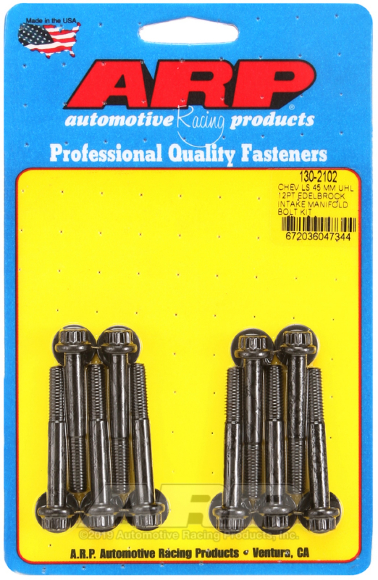 Picture of ARP Chevy LS 45mm UHL 12pt Edelbrock Intake Manifold Bolt Kit