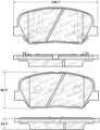 Picture of StopTech 13-15 Hyundai Veloster Turbo Street Performance Front Brake Pads