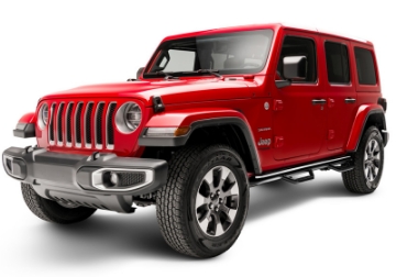 Picture of N-Fab Nerf Step 2018 Jeep Wrangler JL SUV 4 Door- Gloss Black - W2W - 3in