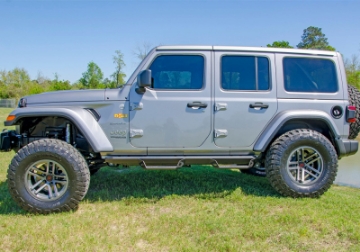Picture of N-Fab Predator Pro Step System 2018 Jeep Wrangler JL 4 Door SUV - Tex- Black