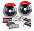 Picture of StopTech 2015 Ford Mustang GT Front BBK w-Yellow ST-60 Calipers Drilled Cast Iron 360x32mm Rotors
