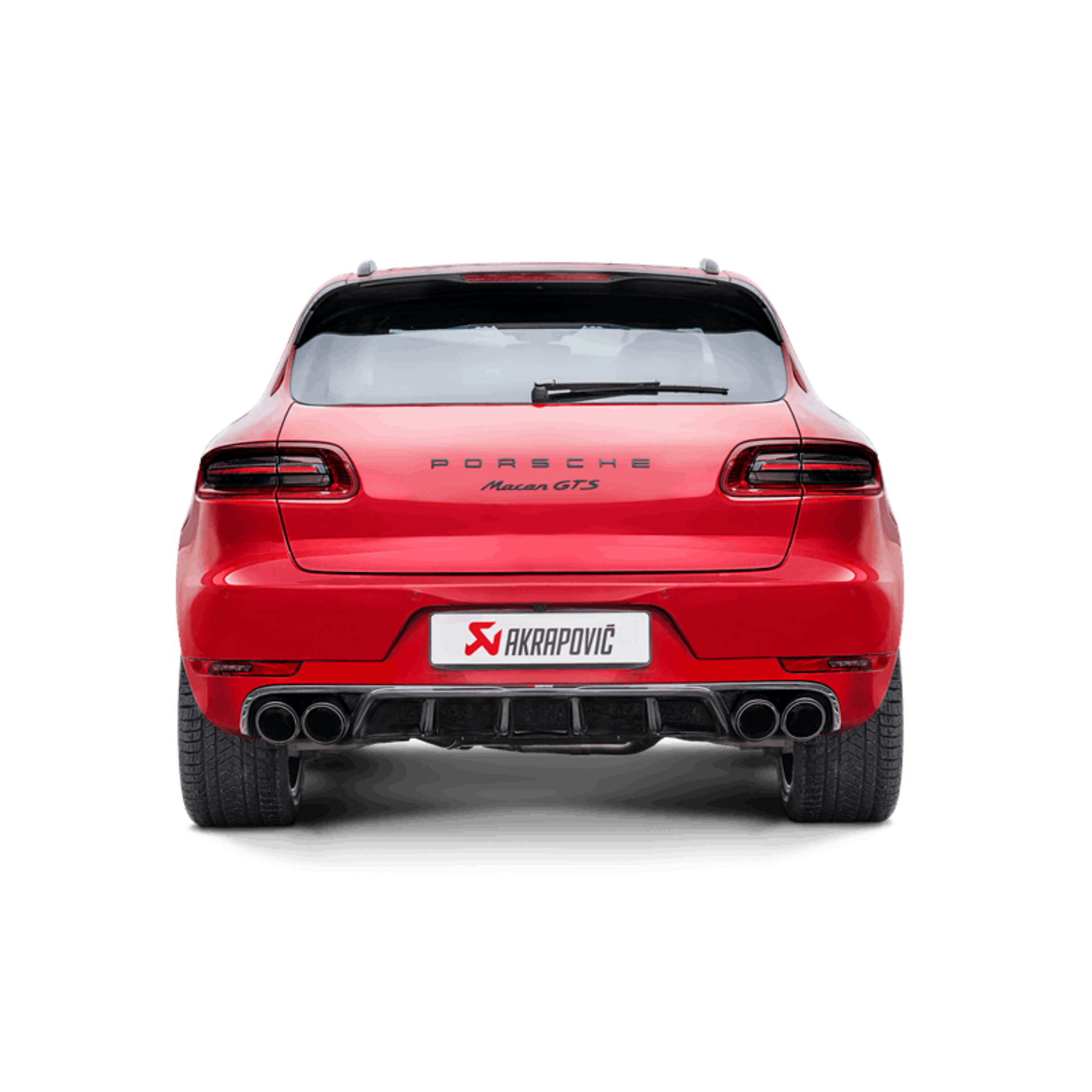 Picture of Akrapovic 2014 Porsche Macan Turbo 95B Evolution Line Cat Back Titanium w- Carbon Fiber Tips