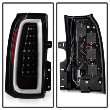 Picture of Spyder Chevy Tahoe - Suburban 15-17 Light Bar LED Tail Lights - Black ALT-YD-CTA15-LED-BK