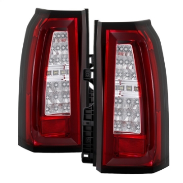 Picture of Spyder Chevy Tahoe - Suburban 15-17 LED Tail Lights - Red Clear ALT-YD-CTA15-LED-RC