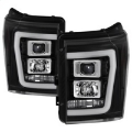 Picture of Spyder Ford F-250-F-350-F450 Super Duty 11-16 V2 Projector Headlights - Black PRO-YD-FS11V2-LB-BK