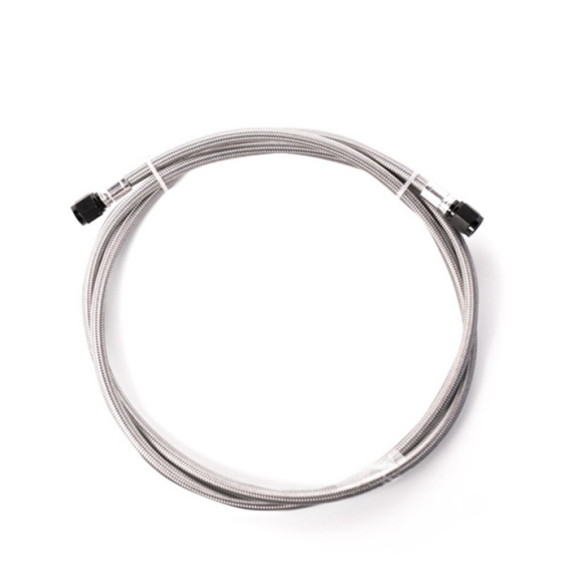 Picture of Snow Performance 2ft Stainless Steel Braided Line Black w- 4AN Fittings