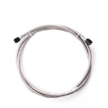 Picture of Snow Performance 2ft Stainless Steel Braided Line Black w- 4AN Fittings