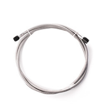 Picture of Snow Performance 2ft Stainless Steel Braided Line Black w- 4AN Fittings