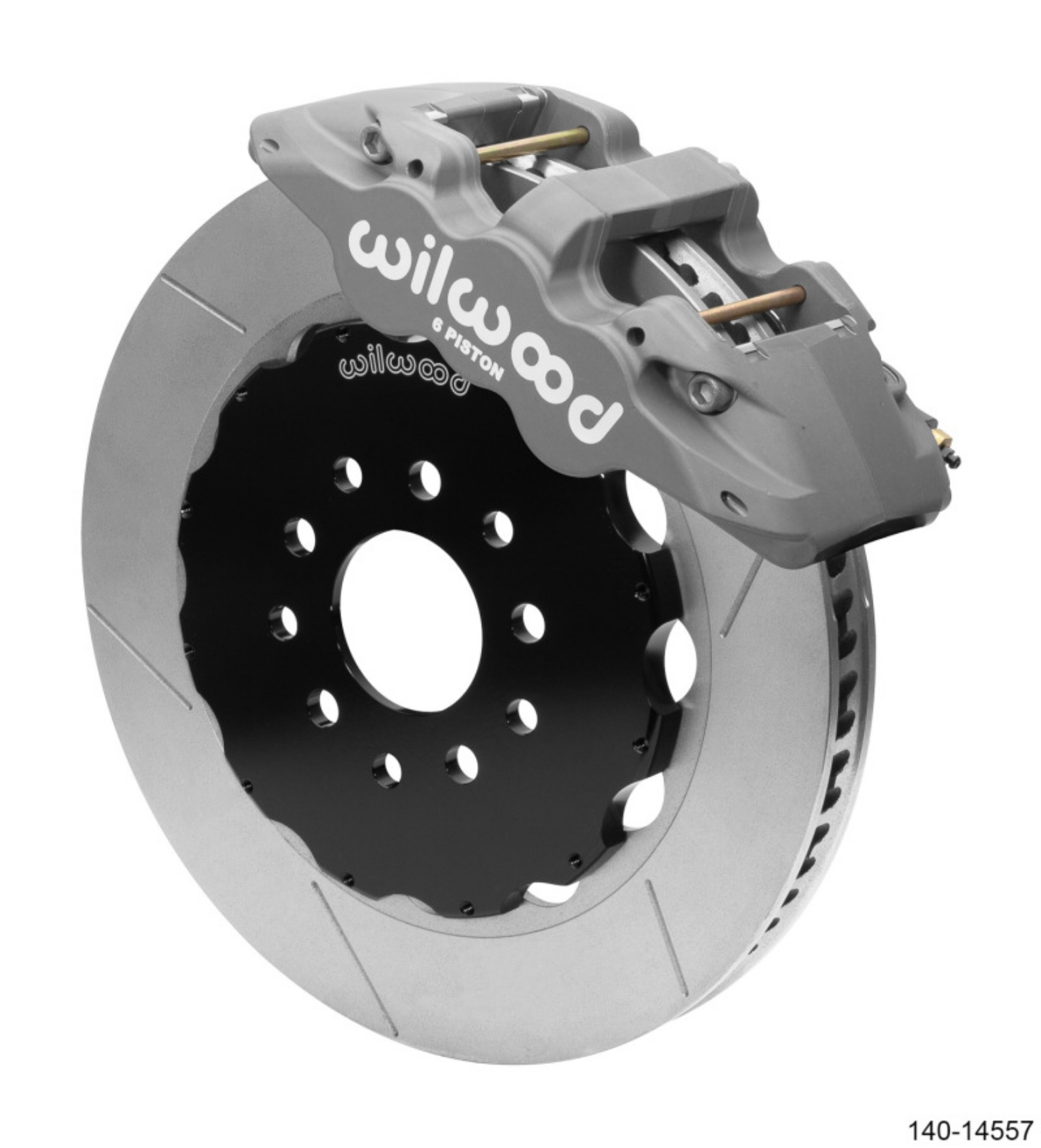 Picture of Wilwood AERO6 Front Big Brake Race Kit 14-00 Black 96-13 Chevrolet Corvette Z06 C5-C6 w-o Lines