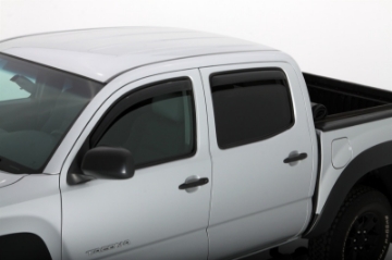 Picture of AVS 05-15 Toyota Tacoma Double Cab Ventvisor In-Channel Front & Rear Window Deflectors 4pc - Smoke