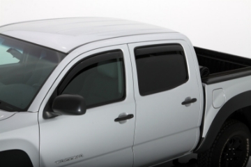 Picture of AVS 05-15 Toyota Tacoma Double Cab Ventvisor In-Channel Front & Rear Window Deflectors 4pc - Smoke