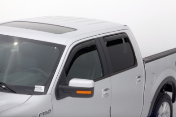 Picture of AVS 09-14 Ford F-150 Supercrew Ventvisor In-Channel Front & Rear Window Deflectors 4pc - Smoke