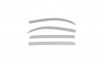 Picture of AVS 19-21 Toyota Tundra Crewmax Low Profile Color Match Ventvisors 4pc - Silver Sky Metallic