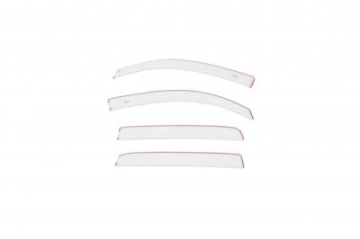 Picture of AVS 20-22 Toyota Tacoma Double Cab Low Profile Color Match Ventvisors 4pc - Super White