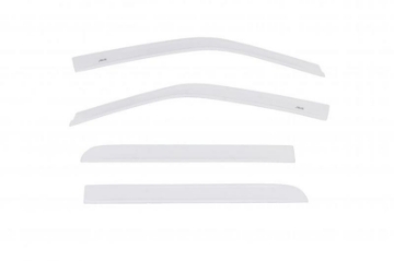 Picture of AVS 20-22 Ford F-150 Incl- Raptor Supercrew Low Profile Color Match Ventvisors 4pc - Oxford White