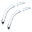 Picture of AVS 98-18 Lincoln Navigator Ventvisor Outside Mount Front & Rear Window Deflectors 4pc - Chrome