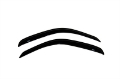 Picture of AVS 95-04 Toyota Tacoma Standard Cab Ventvisor Outside Mount Window Deflectors 2pc - Smoke