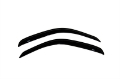 Picture of AVS 95-04 Toyota Tacoma Standard Cab Ventvisor Outside Mount Window Deflectors 2pc - Smoke