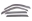 Picture of AVS 01-07 Chevy Silverado 1500 Crew Cab Ventvisor Low Profile Deflectors 4pc - Smoke