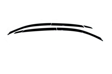 Picture of AVS 03-08 Infiniti FX35 Ventvisor Low Profile Deflectors 6pc - Smoke