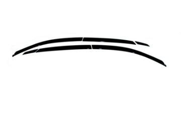 Picture of AVS 03-08 Infiniti FX35 Ventvisor Low Profile Deflectors 6pc - Smoke
