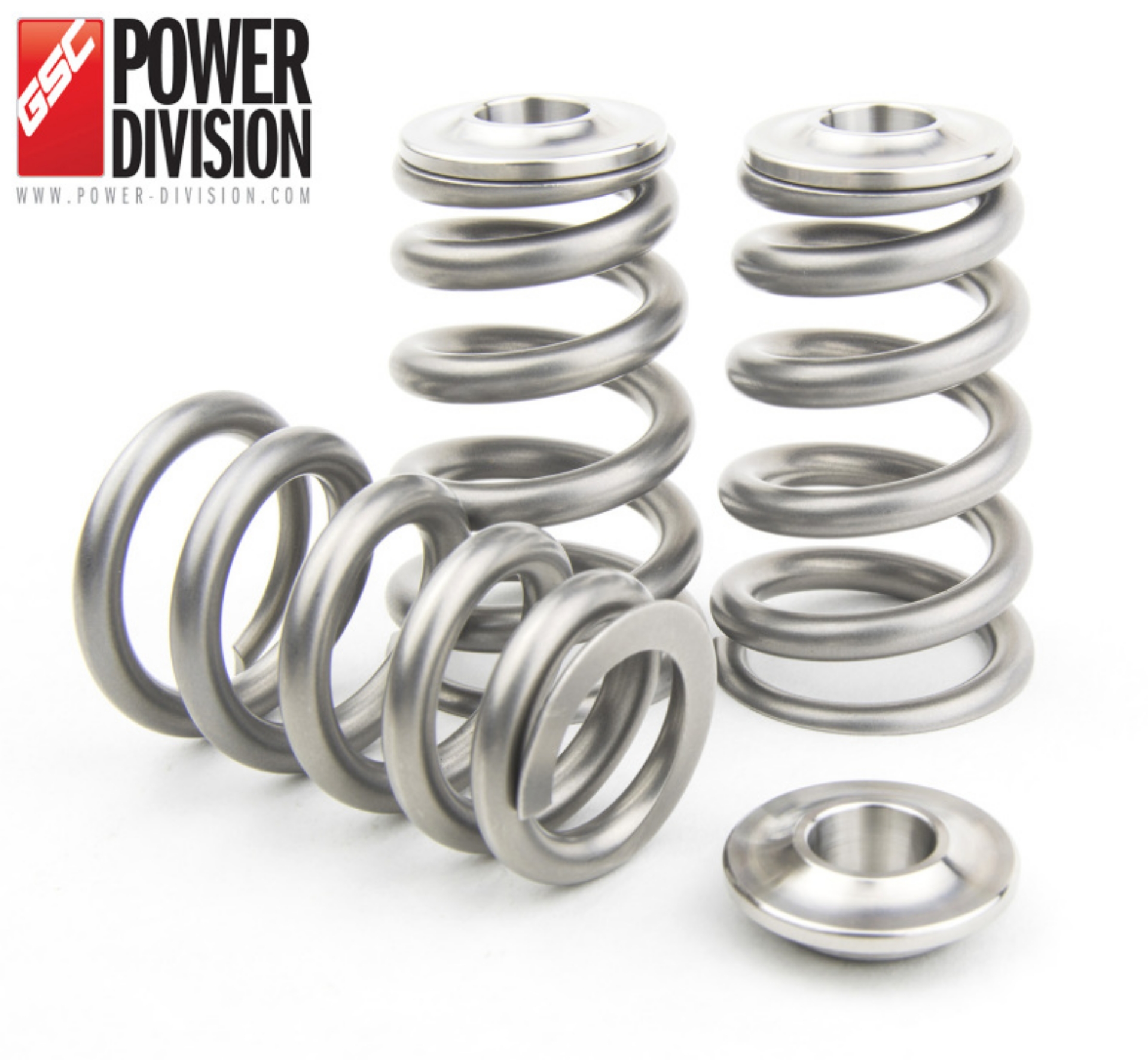 Picture of GSC P-D Toyota 2JZ-GTE Single Conical Valve Spring and Ti Retainer Kit