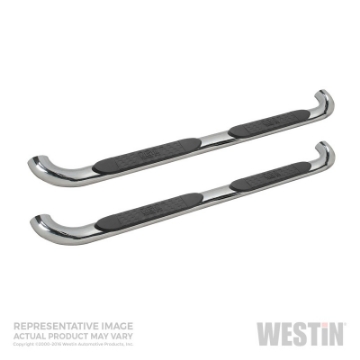 Picture of Westin 2016-2018 Nissan Titan XD Crew Cab Platinum 4 Oval Nerf Step Bars - SS