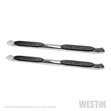 Picture of Westin 2015-2018 Ford F-150 SuperCrew PRO TRAXX 5 Oval Nerf Step Bars - SS