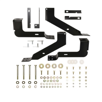 Picture of Westin 2002-2008 Dodge Ram Quad Cab 1500 Premier Oval Nerf Step Bar Mount Kit - Black