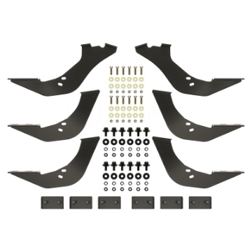 Picture of Westin 99-16 Ford F-250-350-450-550HD Reg-Supr Cab-Crew Premier Oval Nerf Step Bar Mount Kit - Blk