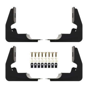 Picture of Westin 2014-2018 Chevy Silverado 1500 Reg Cab Premier Oval Nerf Step Bar Mount Kit - Black