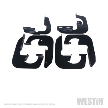 Picture of Westin 2007-2013 Chevy Silverado 1500 Ext- Cab Running Board Mount Kit - Black