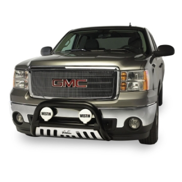 Picture of Westin 2007-2013 Chevy Silverado 1500 Excl Denali Ultimate Bull Bar - Black