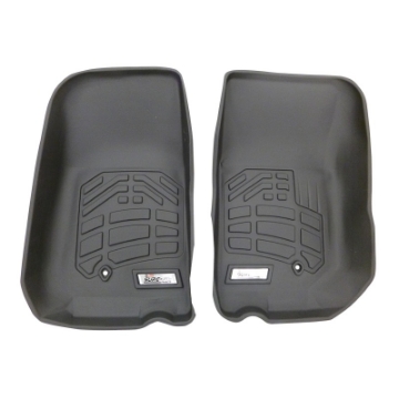 Picture of Westin 2007-2013 Jeep Wrangler-Wrangler Unlimited Wade Sure-Fit Floor Liners Front - Black