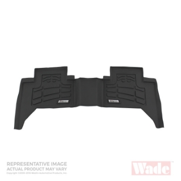 Picture of Westin 2007-2014 Chevy Silverado Crew Cab Wade Sure-Fit Floor Liners 2nd Row - Black