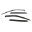 Picture of Westin 2014-2018 Jeep Cherokee Wade Slim Wind Deflector 4pc - Smoke