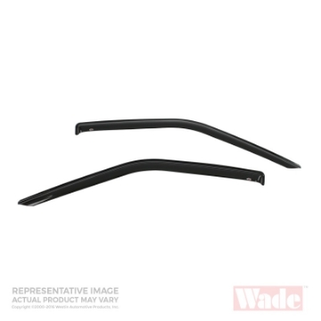 Picture of Westin 2005-2018 Toyota Tacoma Standard Cab Wade Slim Wind Deflector 2pc - Smoke