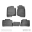 Picture of Westin 2009-2017 Toyota 4Runner Profile Floor Liners 4pc - Black