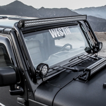 Picture of Westin-Snyper 07-17 Jeep Wrangler Snyper Overhead Light Hoop - Textured Black