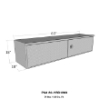 Picture of Westin-Brute HD Under Body 18in x 60in Barn Door w- 3 Part Latch - Aluminum