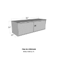 Picture of Westin-Brute HD Under Body 24in x 36in Barn Door w- 3 Part Latch - Aluminum