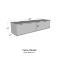 Picture of Westin-Brute HD Under Body 24in x 60in Barn Door w- 3 Part Latch - Aluminum