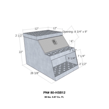 Picture of Westin-Brute HD Step Box 12in HD Step Box 12in - Aluminum