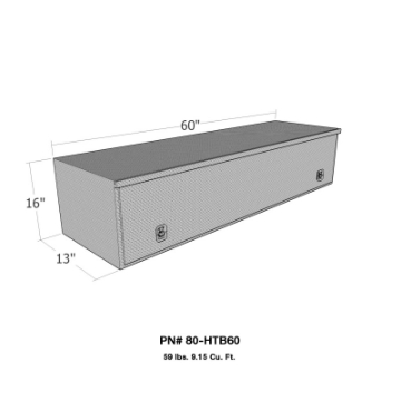 Picture of Westin-Brute HD Top Sider 13in x 60in w-flip up Door - Aluminum