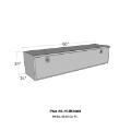 Picture of Westin-Brute HD Under Body 24in x 60in Drop Down Door - Aluminum