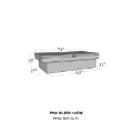 Picture of Westin-Brute Gull Wing Lid Full Size Xtra Wide - Aluminum