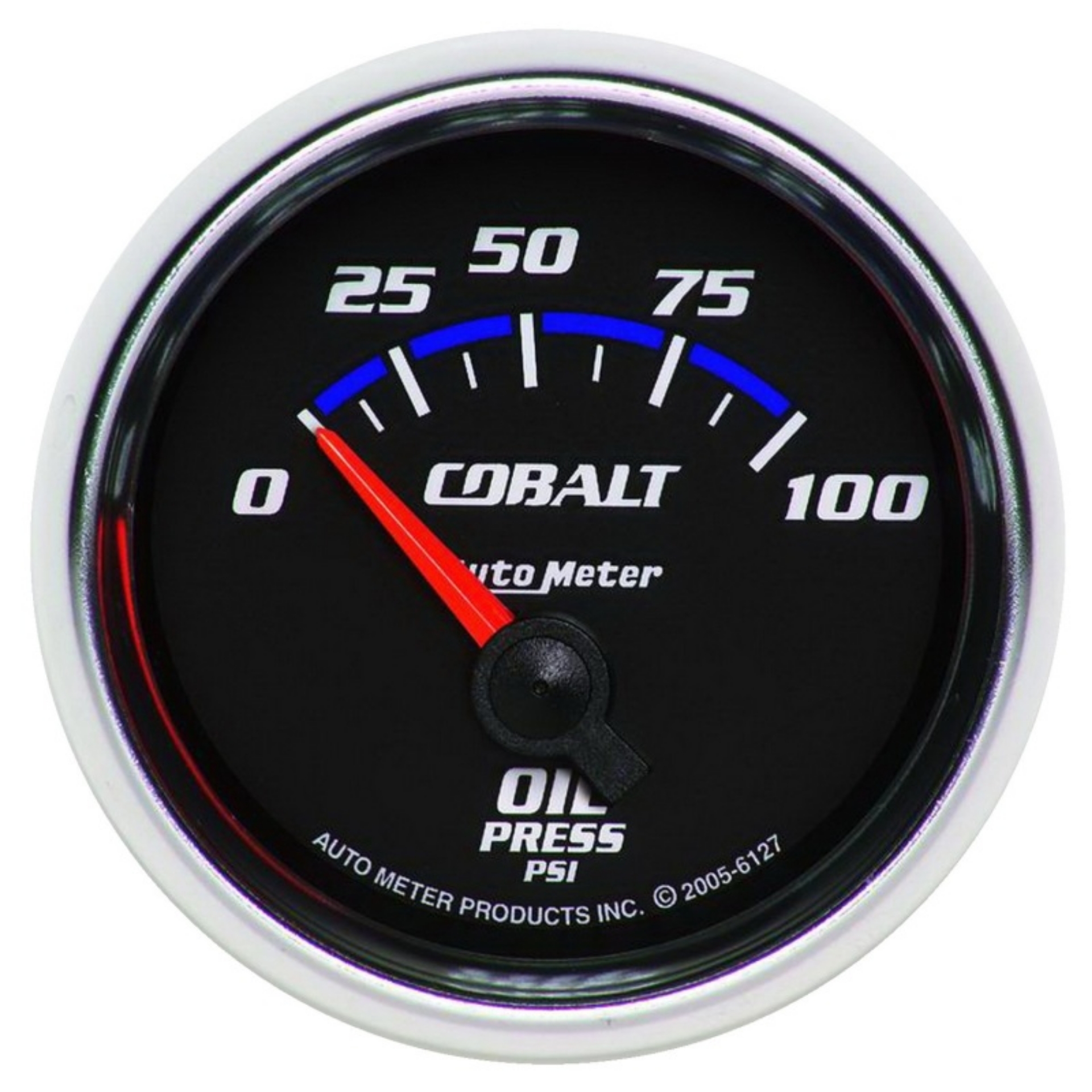 Picture of Autometer Cobalt 52mm 100 PSI Short Sweep Electric Oil Pressure Gauge