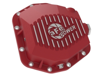 Picture of aFe Pro Series Rear Differential Cover Red 2018+ Jeep Wrangler JL V6 3-6L Dana M220
