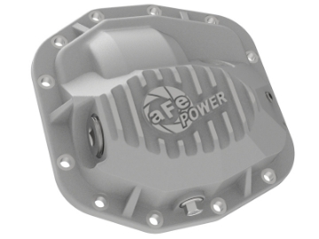 Picture of aFe Street Series Front Differential Cover Raw 2018+ Jeep Wrangler JL V6 3-6L Dana M186